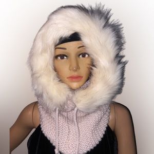 Balaclava Faux fur hat Women